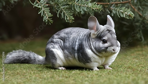 A Chinchilla In A Field Of Giant Yews