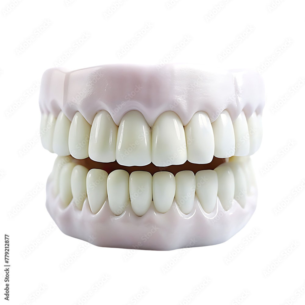 A sore tooth amidst healthy teeth isolated on transparent background A sore tooth amidst healthy teeth isolated on transparent background