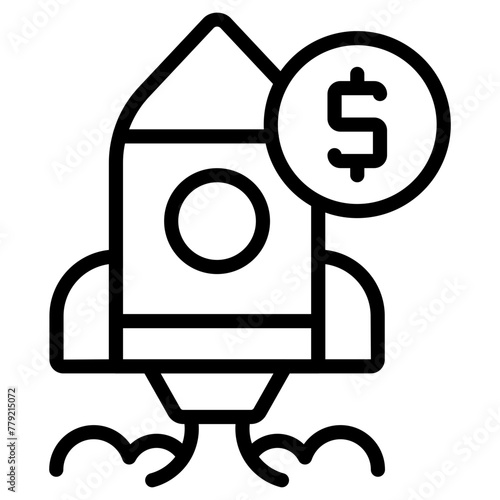 Modern design icon of startup 

