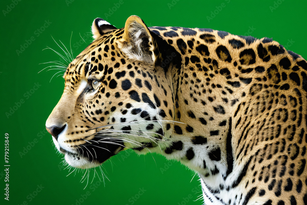 Obraz premium Wildcat Majesty: Powerful Jaguar Portrait