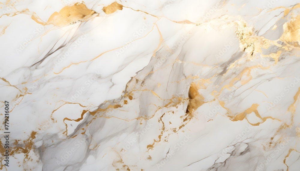 Gold and white marble background Gold and white marble background