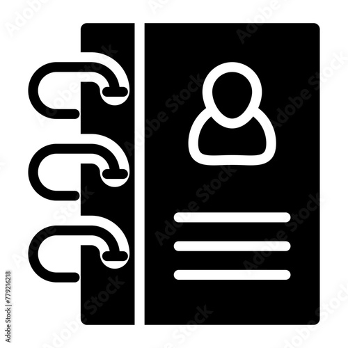 Premium download icon of contact book

