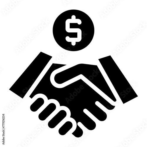 An icon design of deal  business handshake   