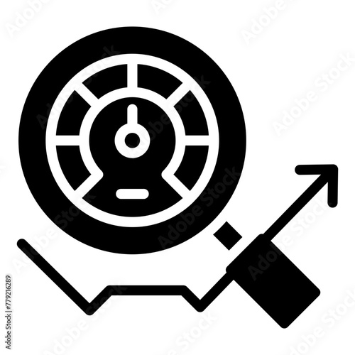 Premium download icon of speed analysis 

