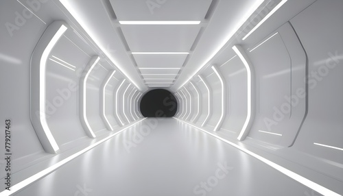White Background 3D Room Light Abstract Space Tech2