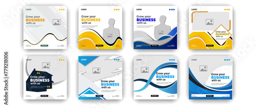 Digital business marketing social media post & web banner corporate business marketing
social media post and web design template photo