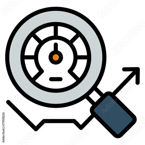 Premium download icon of speed analysis 

