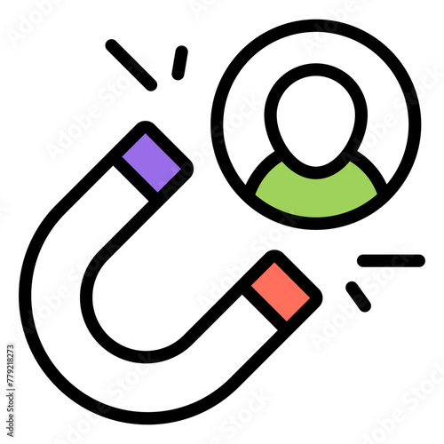 Perfect design icon of attract customer


