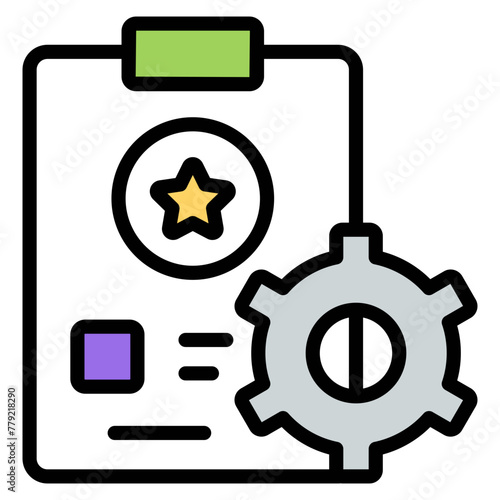 Perfect design icon of list management 

