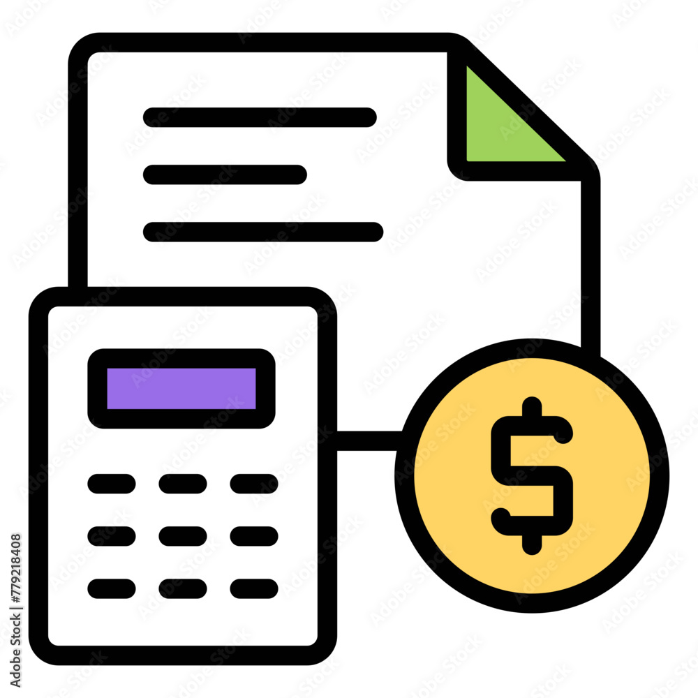 Editable design icon of budget accounting
Editable design icon of budget accounting