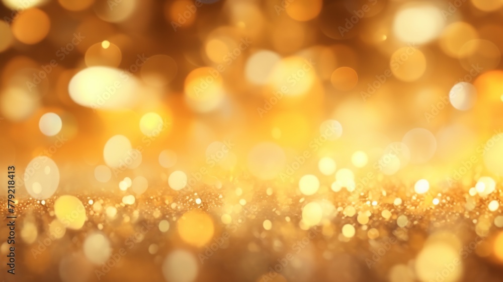 Abstract golden light and yellow light with bokeh background. Out of focus light in festival at night time. Abstract golden light and yellow light with bokeh background. Out of focus light in festival at night time.