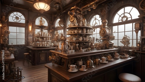Whimsical Steampunk Inspired Teahouse Adorned Wit