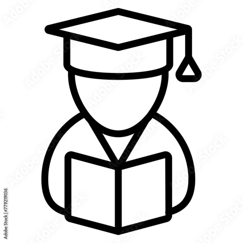 Perfect design icon of student

