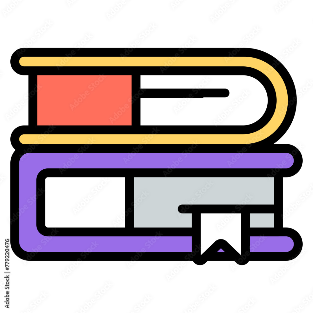 An icon design of books
An icon design of books