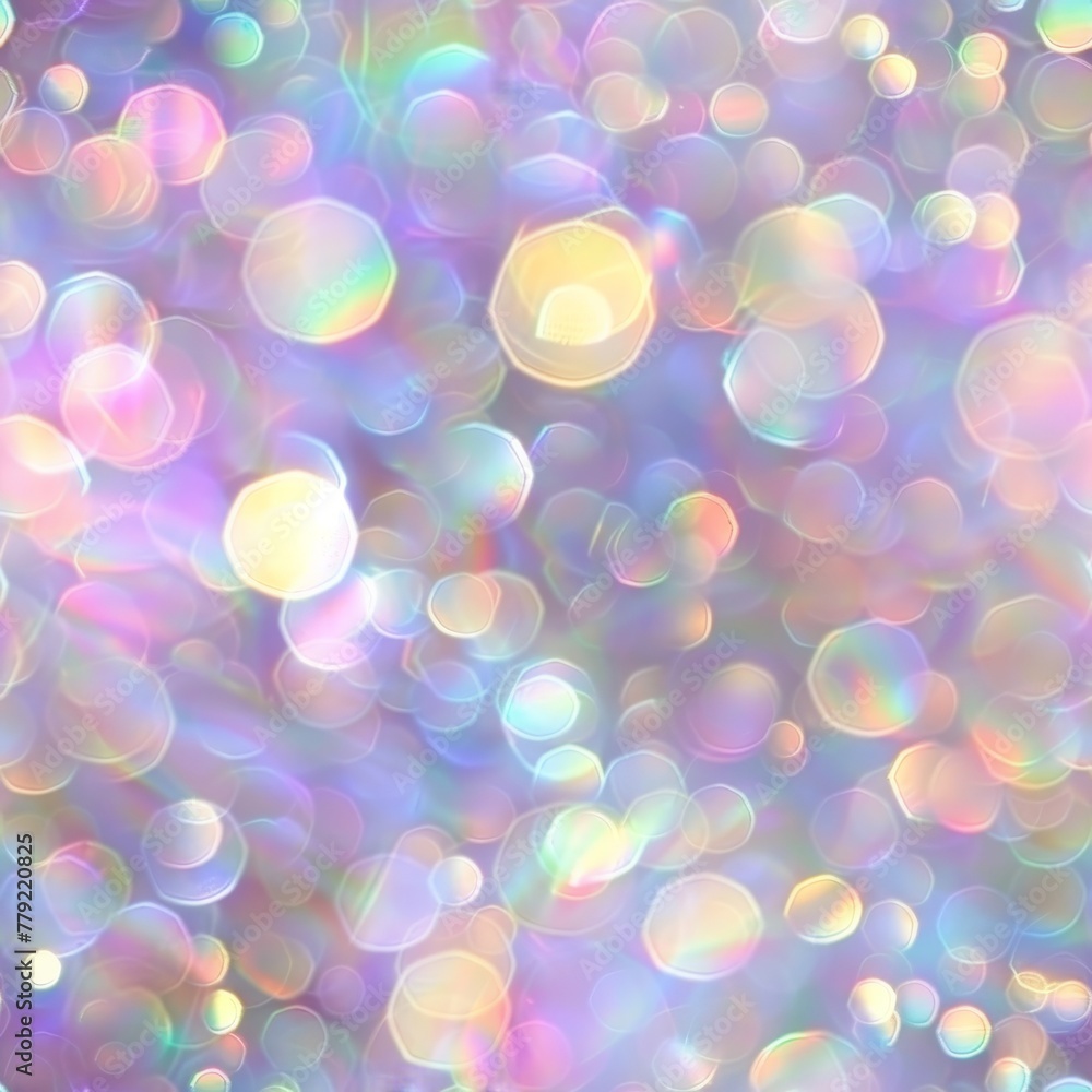 Seamless colorful bokeh pattern with pastel holographic tones Seamless colorful bokeh pattern with pastel holographic tones