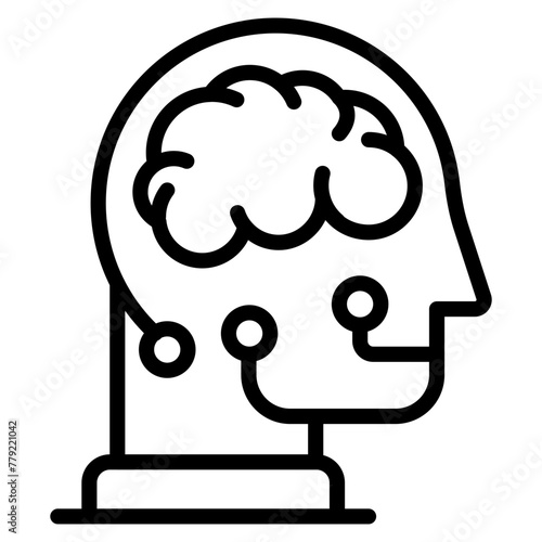 Modern design icon of brain

