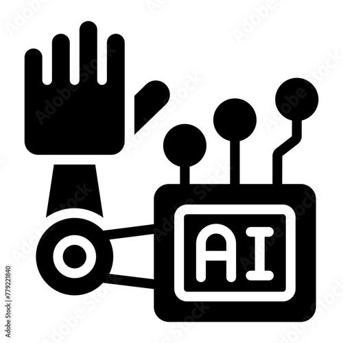 Premium download icon of ai hand 

