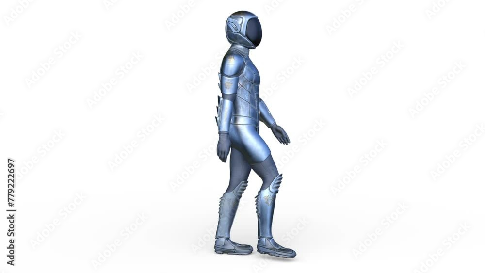 歩くサイバーマン 3DCGレンダリング 歩くサイバーマン 3DCGレンダリング