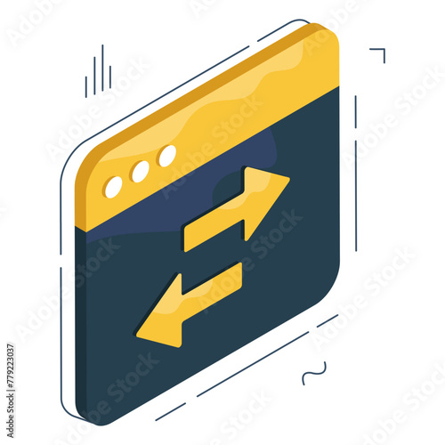 Creative design icon of web data transfer 

