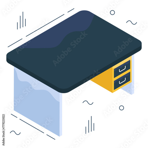 Trendy vector design of class table 

