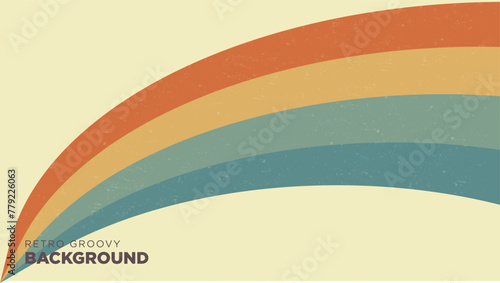 Colorful groovy retro vintage abstract background with wave texture. perfect for design template. 17