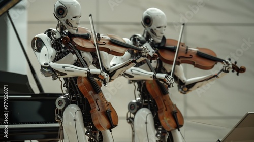 Robots Playing Piano Together