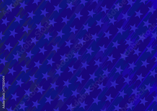 blue patriotic background with stars , United States of America patriotic background