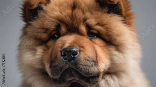 Puppy, Chow Chow Dog on White Background © LeoArtes
