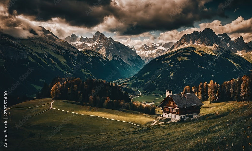 Mountains during sunset Beautiful natural landscape in the summer time.with Generative AI technology
Mountains during sunset Beautiful natural landscape in the summer time.with Generative AI technology