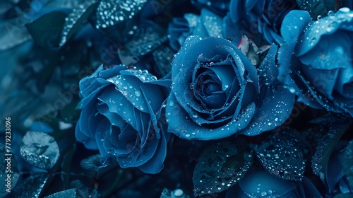 Full image of blue roses 