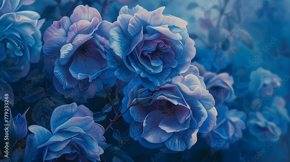 Full image of blue roses
