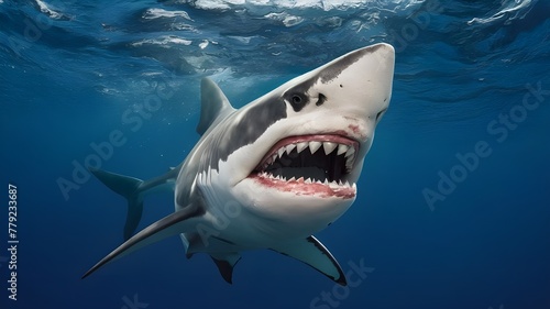 great white shark wallpaper © Aiwonders