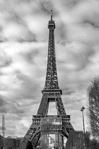 Fototapeta Naklejka Na Ścianę i Meble -  The iconic Eiffel Tower in Paris, France