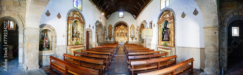 Interior of the church of Santa Eulalia in Fafe- Portugal. photo