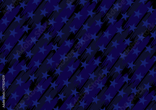 blue patriotic background with stars , United States of America patriotic background