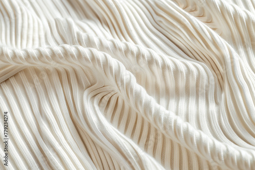 An illustration of a finely ribbed cotton texture, showcasing the parallel lines of the ribbing. 32k, full ultra HD, high resolution