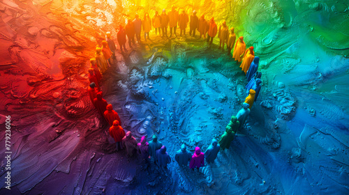 Human Rainbow: Unity in Diversity
 photo