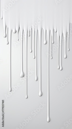 Gray paint dripping on the white wall water spill vector background with blank copy space for photo or text