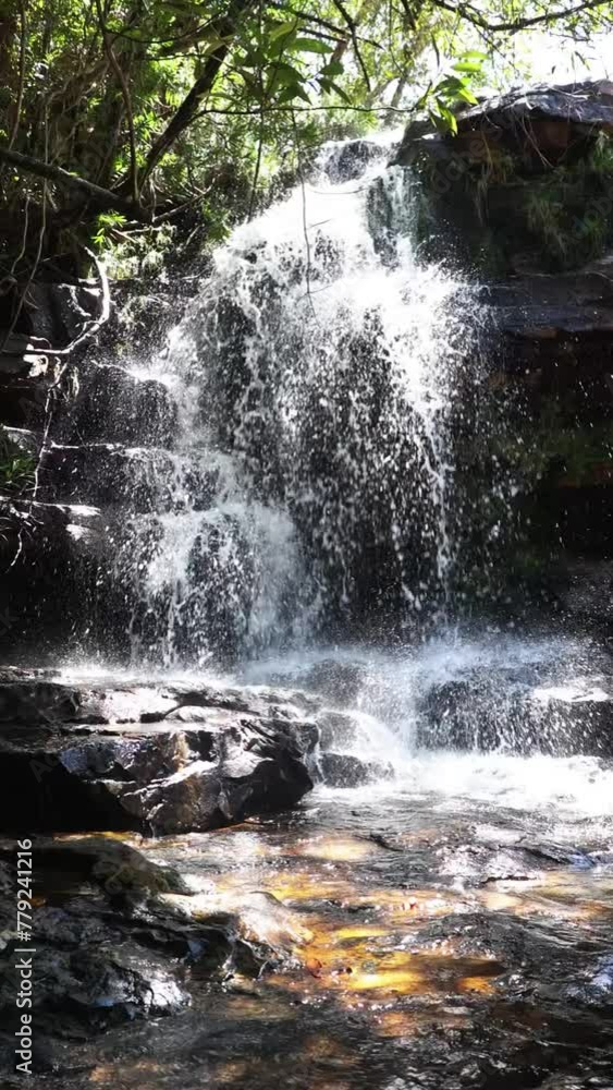Cachoeira no distrito de Conselheiro Mata, na cidade de Diamantina, Estado de Minas Gerais, Brasil