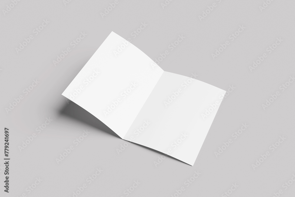 A5 bi-fold brochure mockup A5 bi-fold brochure mockup
