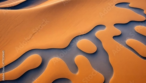 Colorful abstract pattern of eroded sand shapes created with generative ai