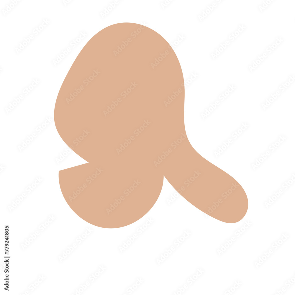 Natural colour abstract shapes decor Natural colour abstract shapes decor