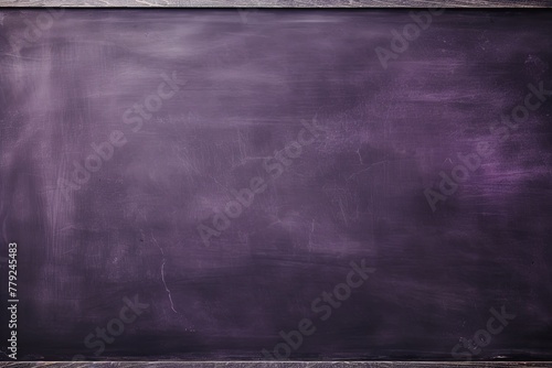 Lavender blackboard or chalkboard background with texture of chalk school education board concept, dark wall backdrop or learning concept with copy space blank for design photo text or product © Lenhard