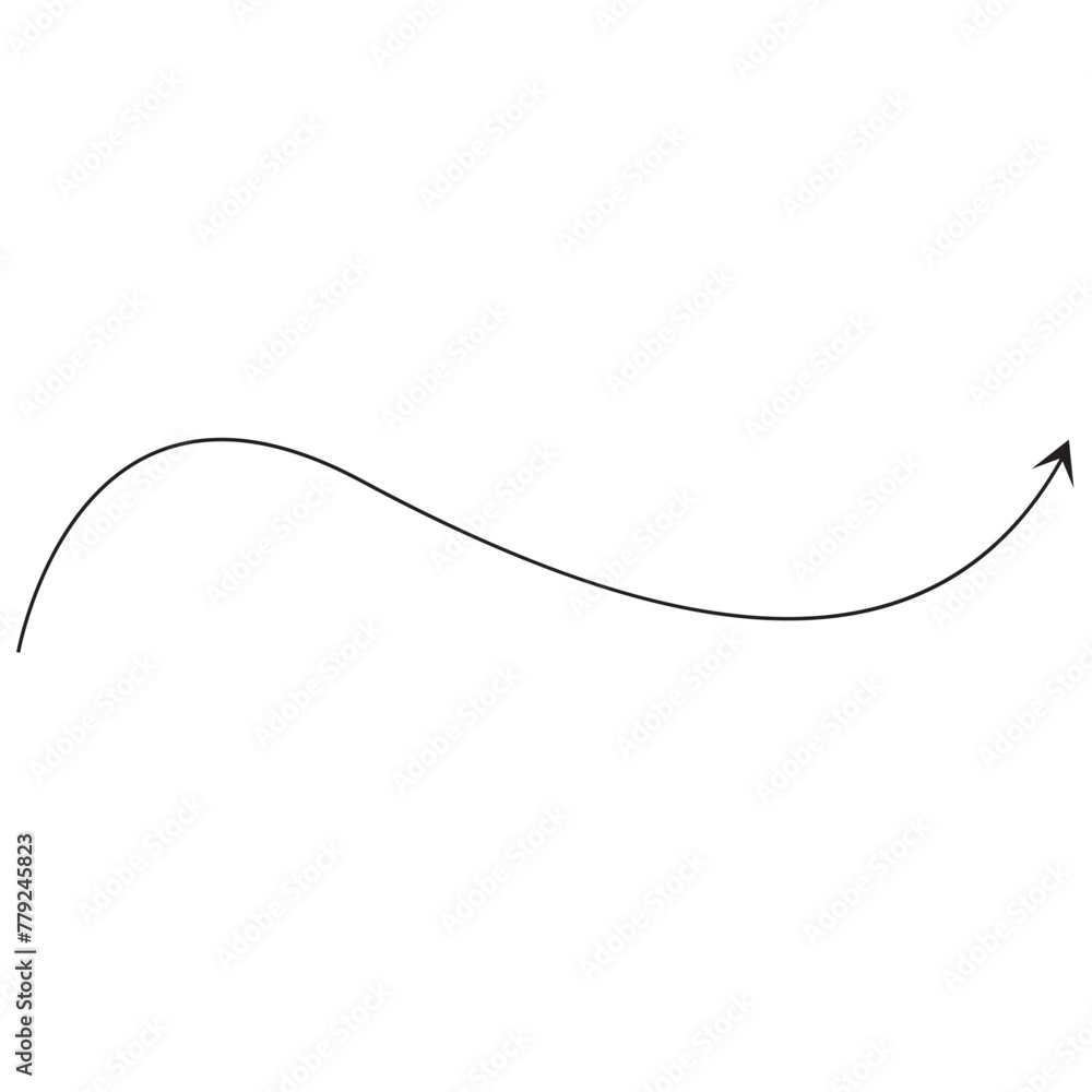 Curve Line Arrow Curve Line Arrow