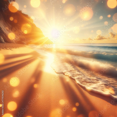 Summer Splendor: Sun Sparks, Waves of Joy, and the Breeze's Lightness. Immersion in Serenity and Bright Travel Sensations © Aptem