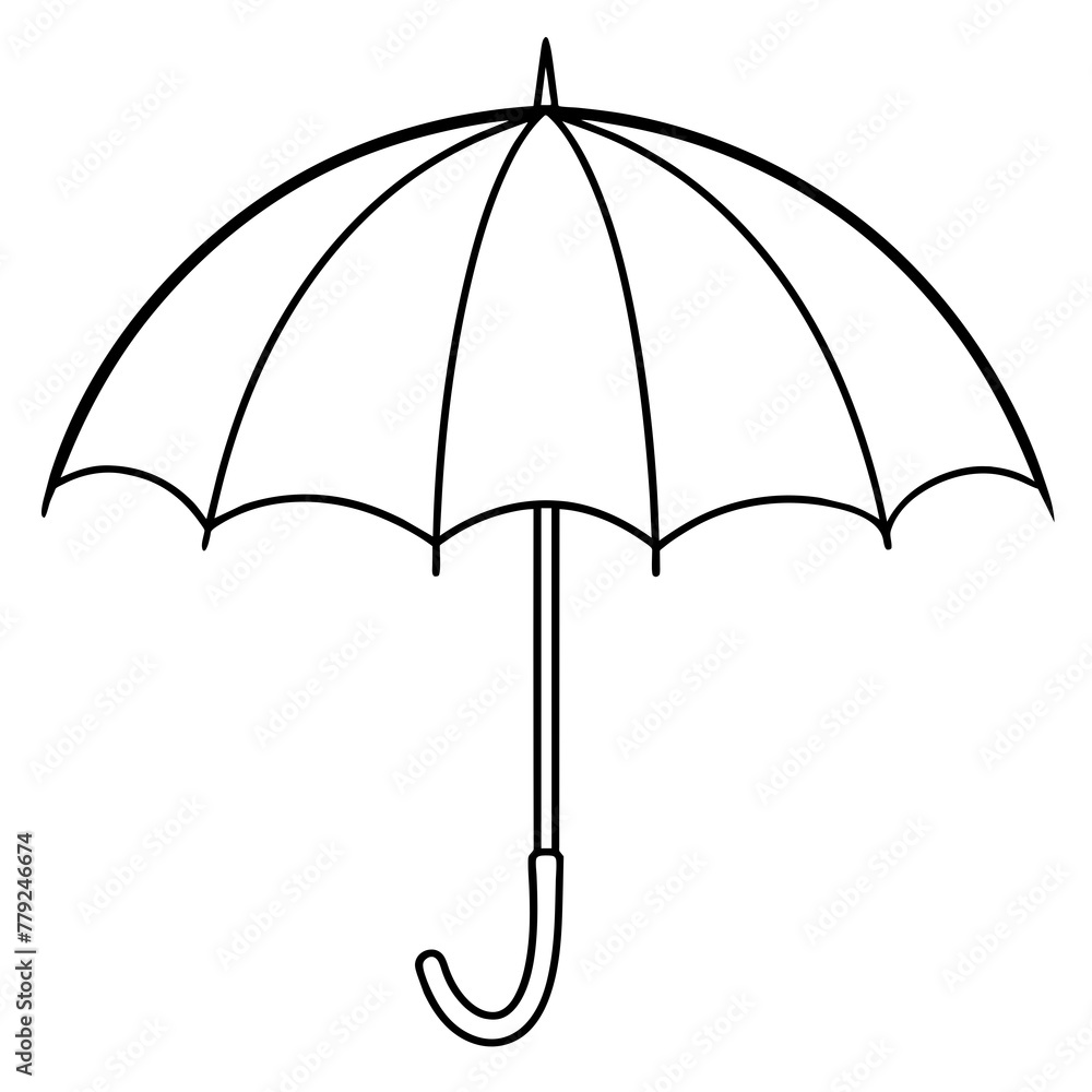 black umbrella isolated on white black umbrella isolated on white