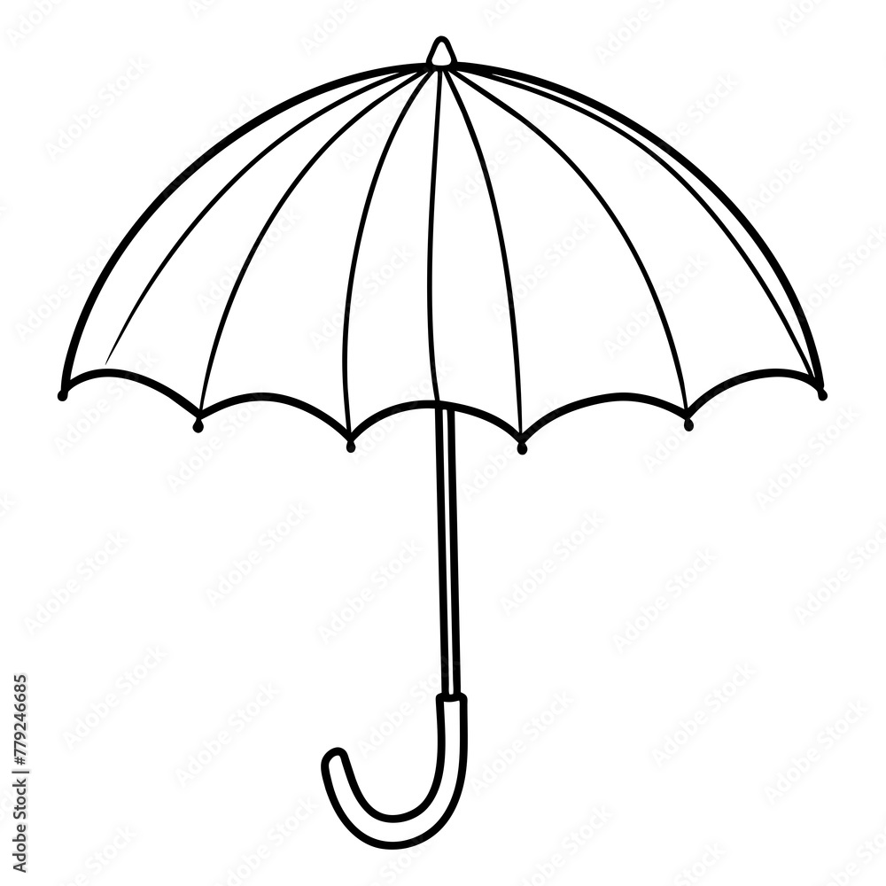 black umbrella isolated on white black umbrella isolated on white