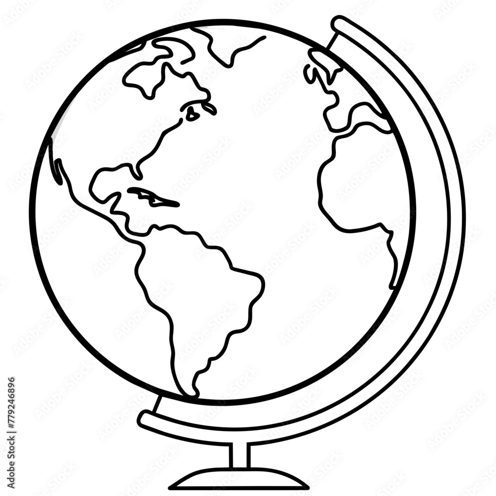 globe on white globe on white