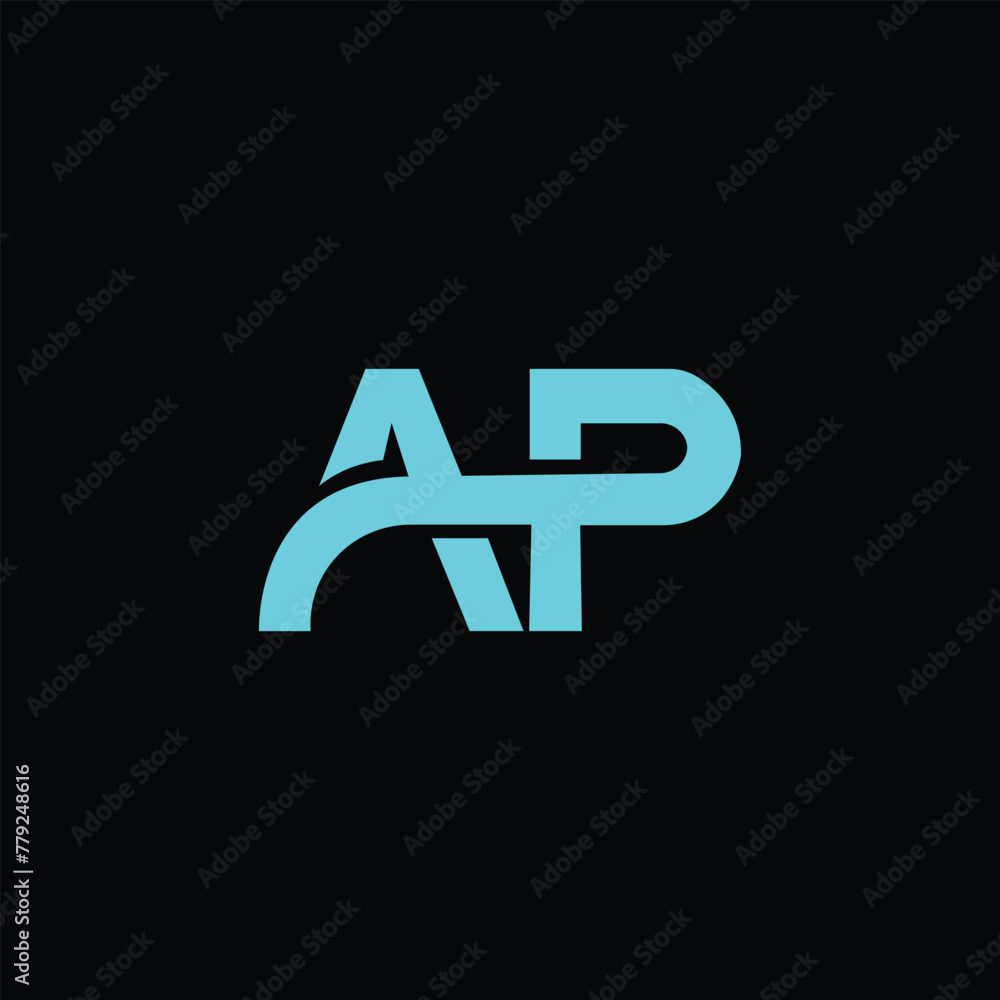 AP Letter Initial Logo Design Template Vector Illustration AP Letter Initial Logo Design Template Vector Illustration