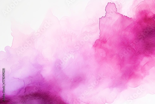 Magenta watercolor light background natural paper texture abstract watercolur Magenta pattern splashes aquarelle painting white copy space for banner design  greeting card